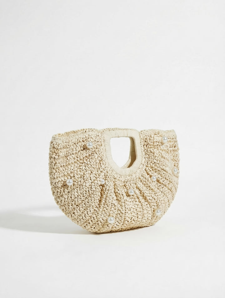 Santa Barbara Pearl Carryall Straw Bag
