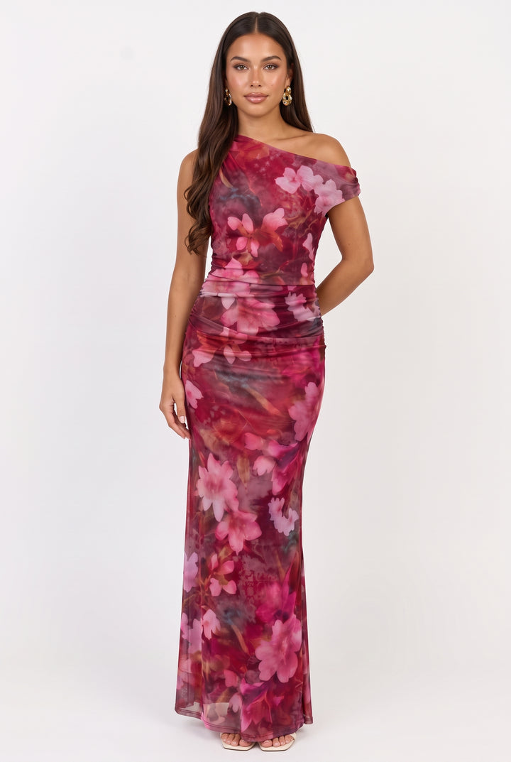 Saphira Off The Shoulder Floral Maxi Dress