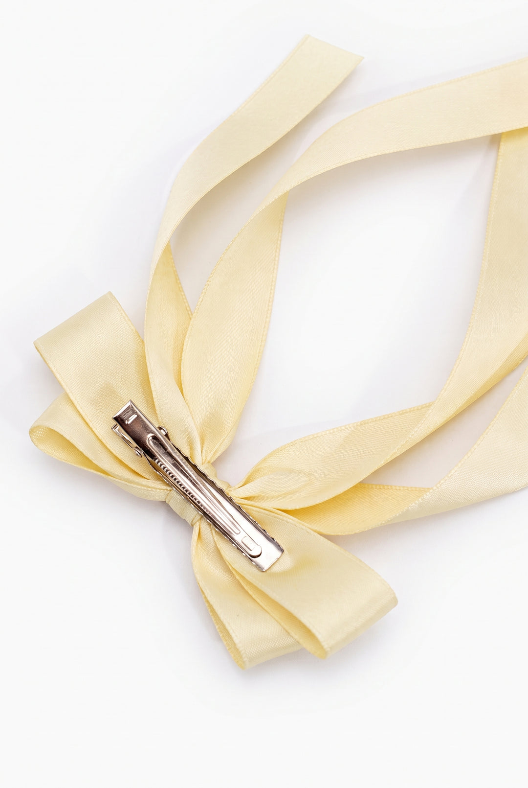 Satin Ribbon Bow Clip