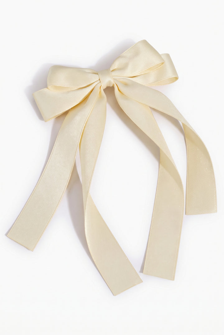 Satin Ribbon Bow Clip
