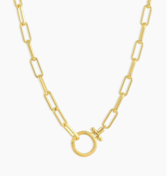 AURÉ Lia Paperclip Chain Necklace