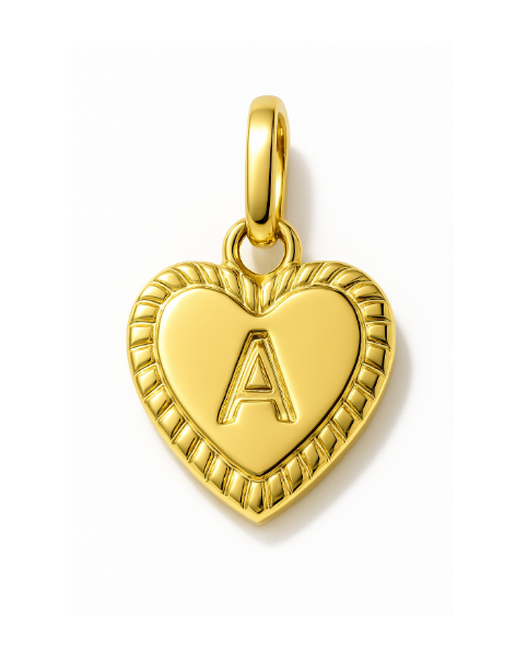 Initial Heart Charm