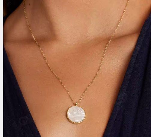 Sunset Etched Necklace