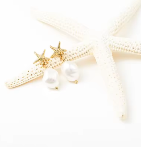 Coastal Pearl Earrings