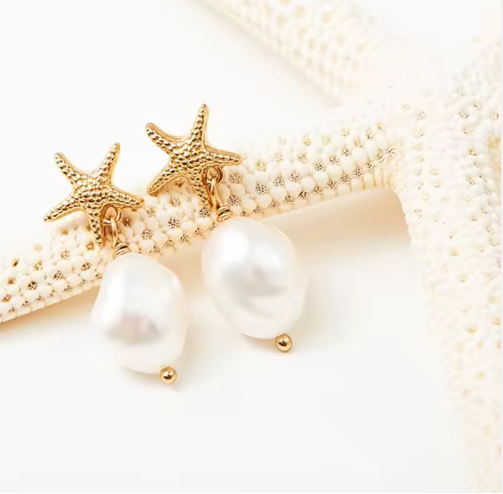 Coastal Pearl Earrings
