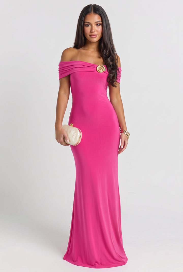 Seashell Radiance Maxi Dress