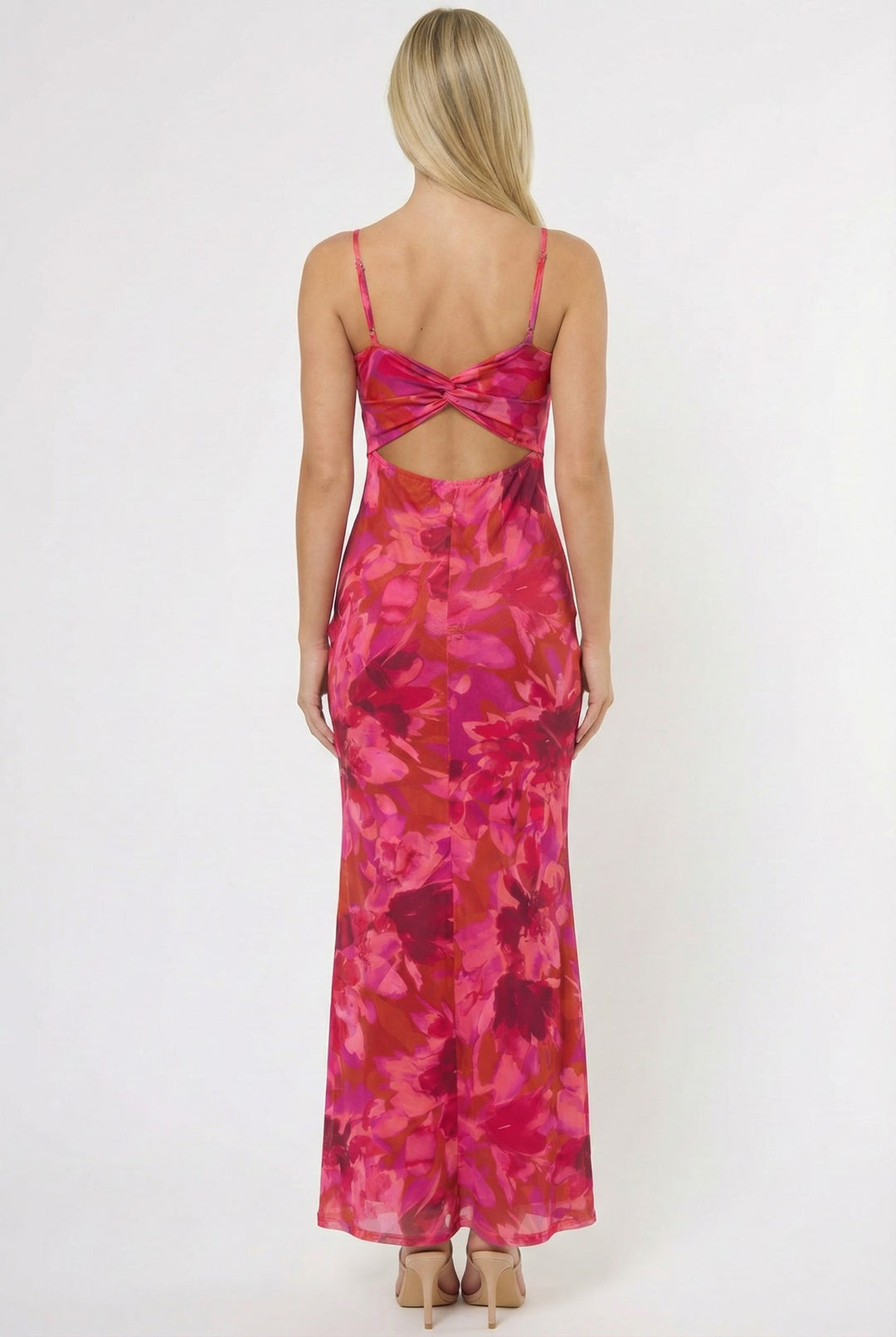 Shannon Mesh Floral Maxi Dress