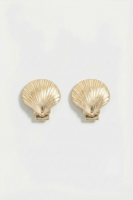 Large Shell Stud Earrings
