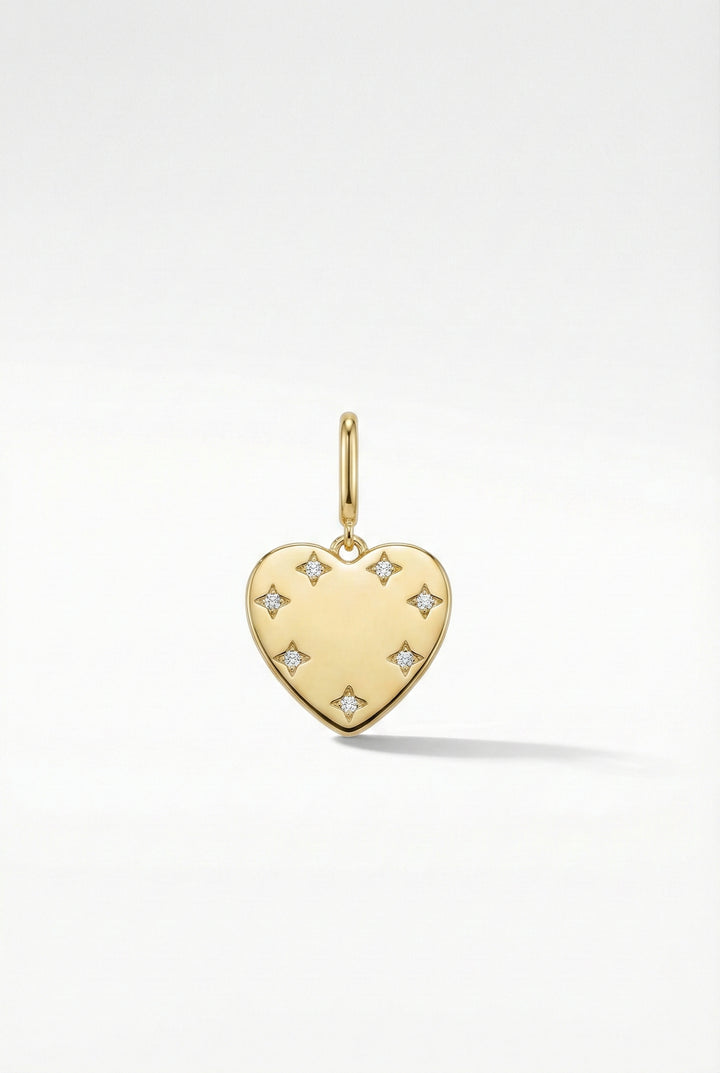 Sparkle Heart Charm