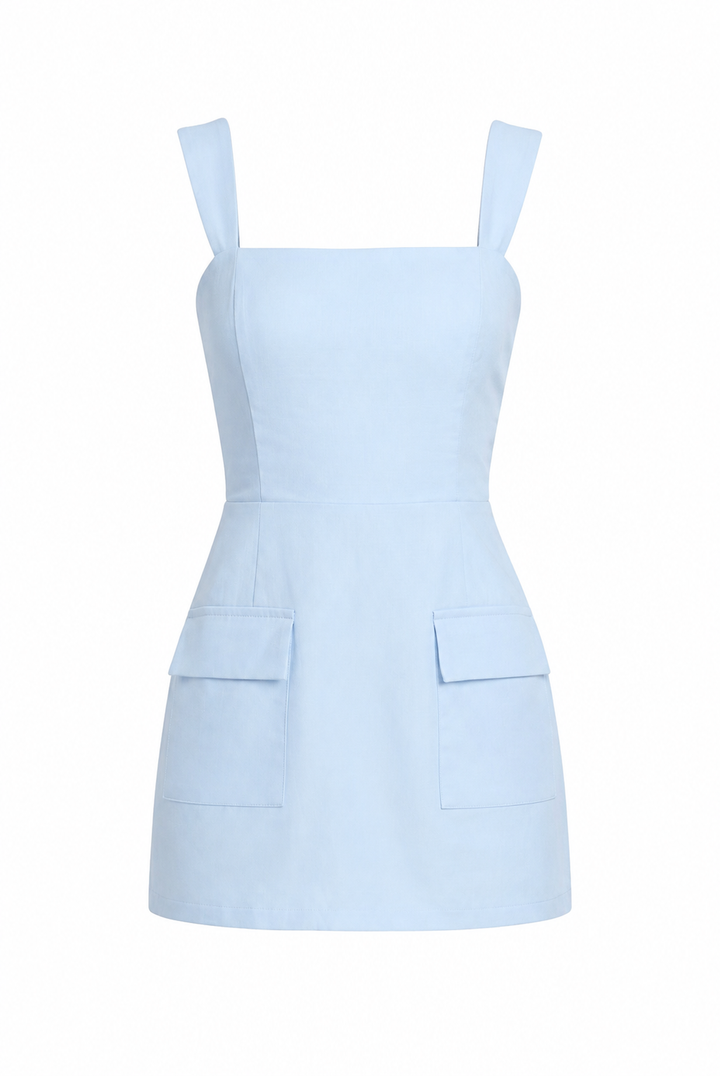 Shopping On Via Condotti Linen Mini Dress