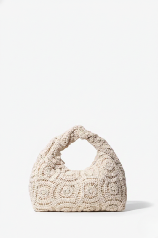 Soleil Crochet Top Handle Bag