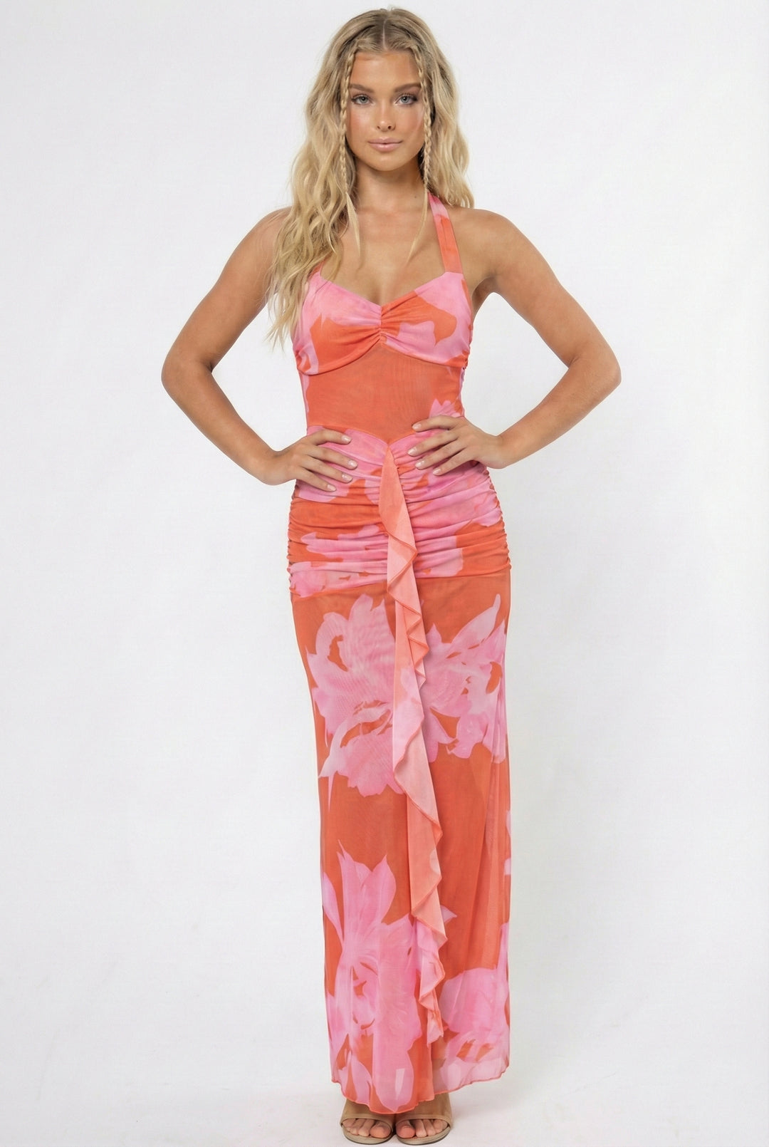 Southern Sun Halter Maxi Dress