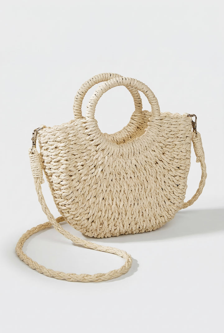 Sun Deck Woven Straw Bag