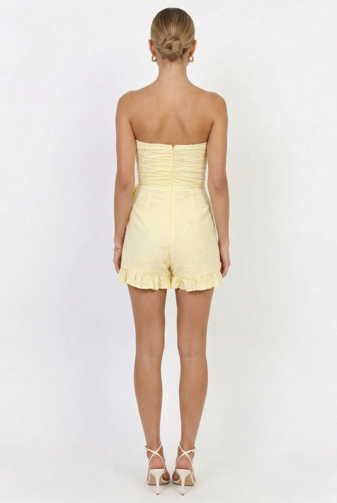 Sundrop Nectar Eyelet Wrap Tie Romper