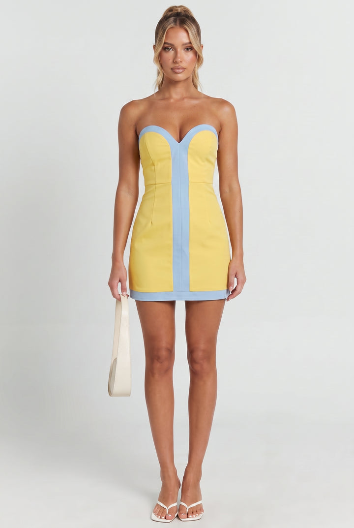 Sunset Sculpt Romper Mini Dress
