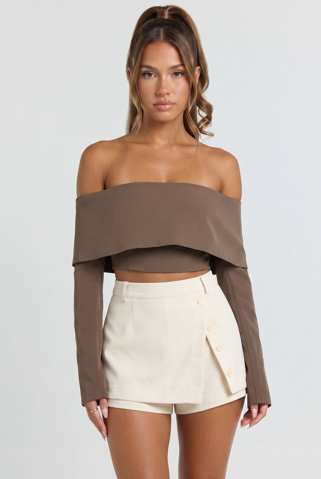 Tailored Prep Button Skort