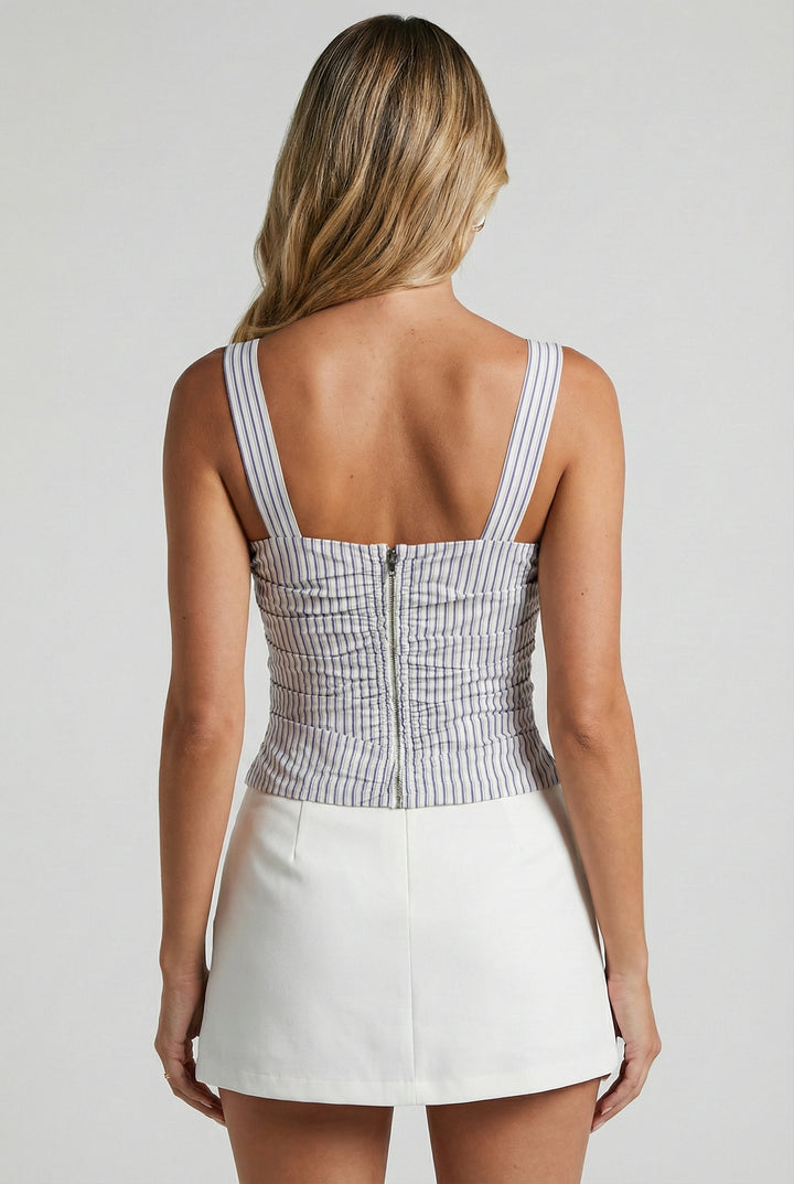 The Portofino Pinstripe Top