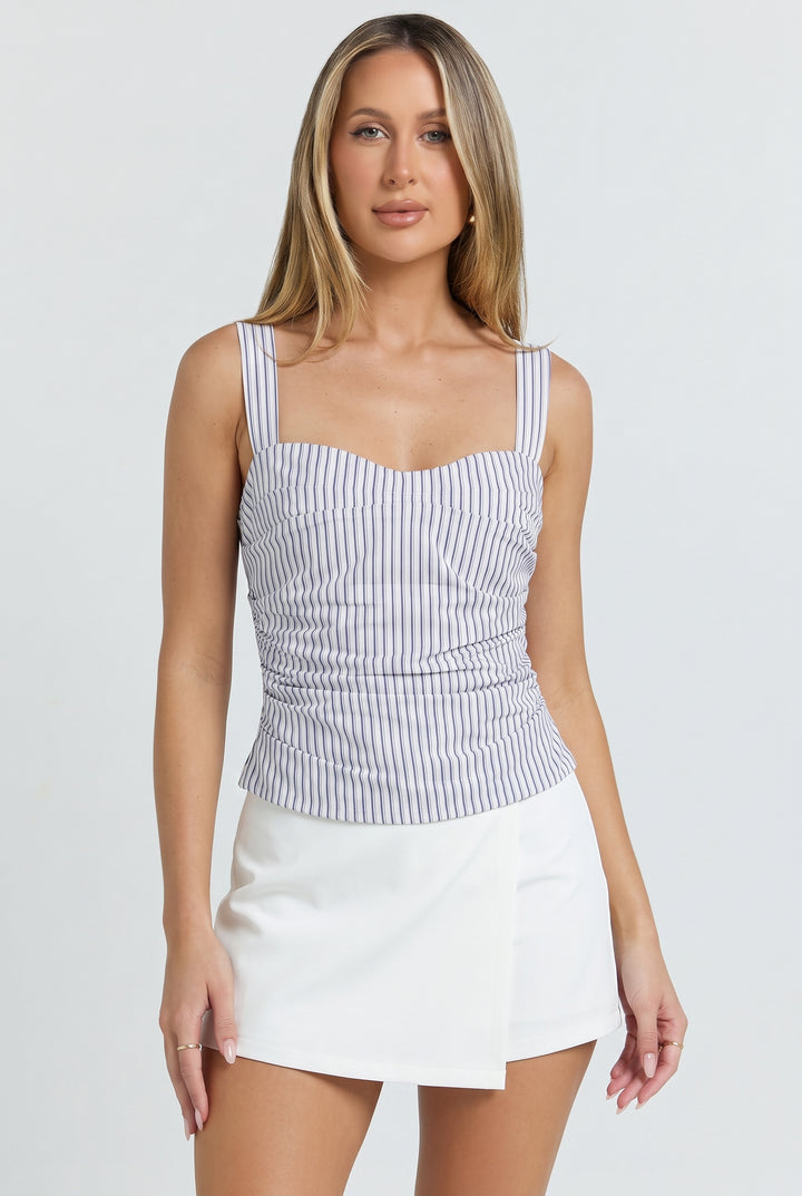 The Portofino Pinstripe Top