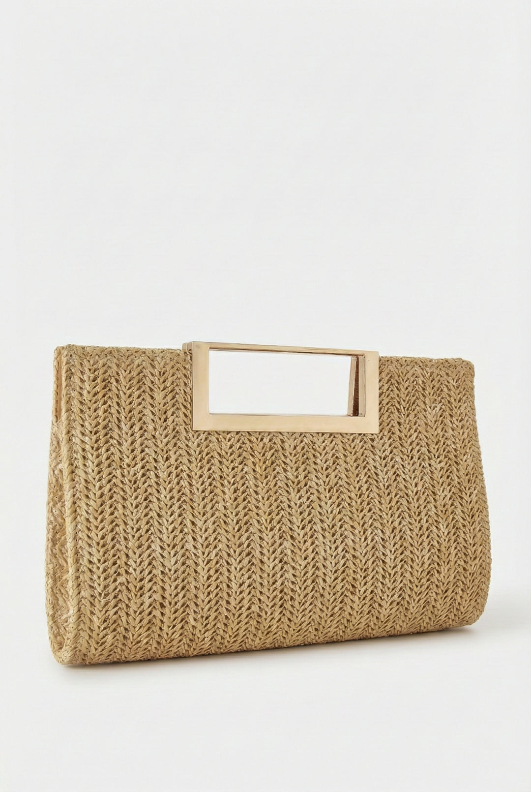 Vacation Town Woven Handle Bag