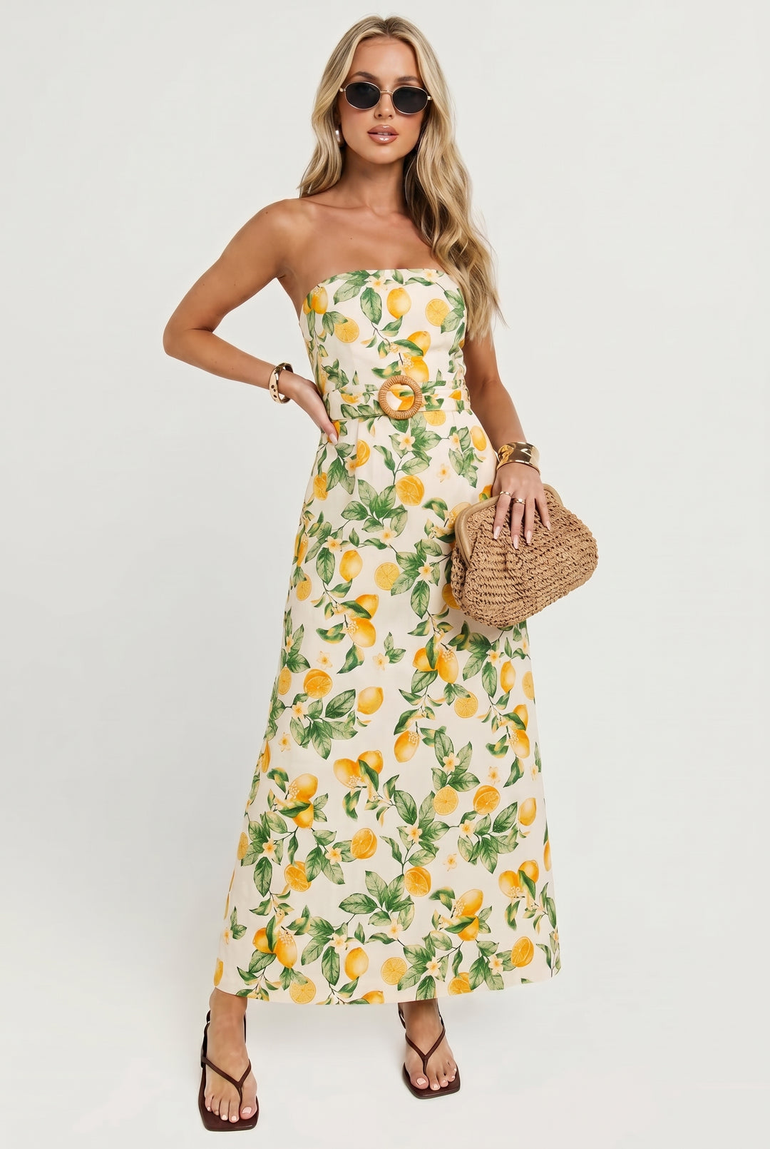 maxi dress belted Arlo Belted Maxi Dress Midnight / M