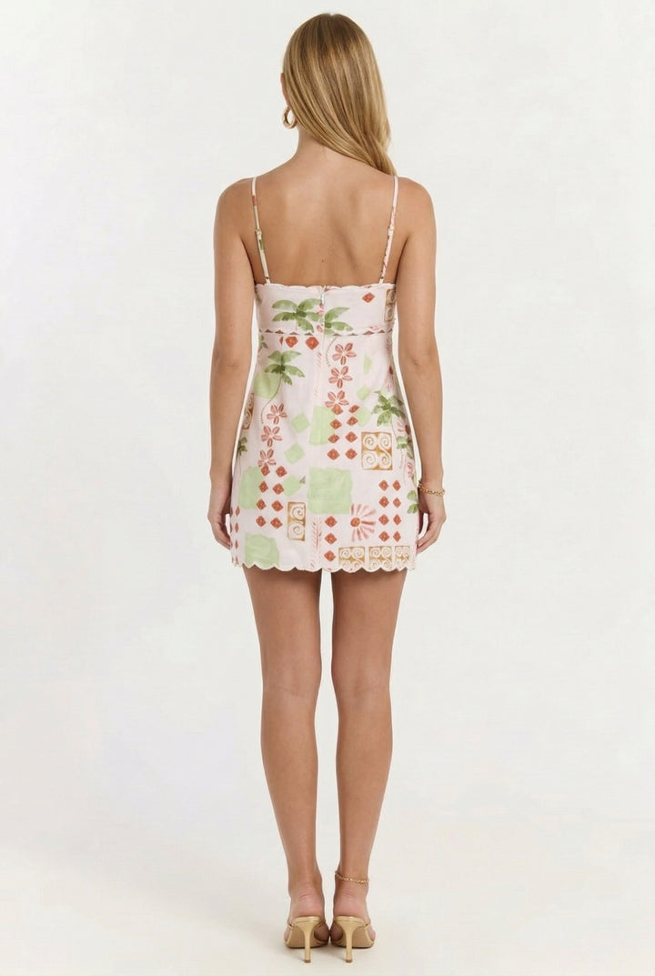 Vintage Palm Mini Dress