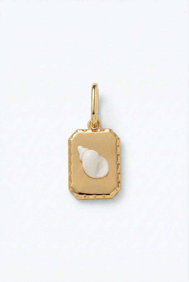Isla White Shell Tile Charm