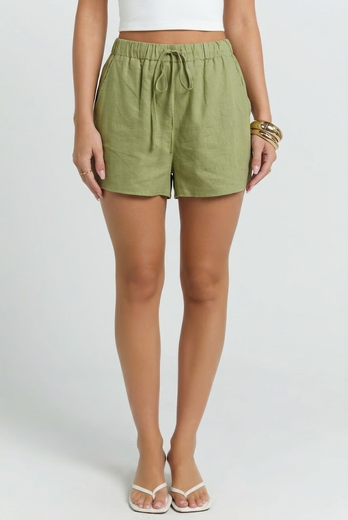 Tied Up in Linen Shorts