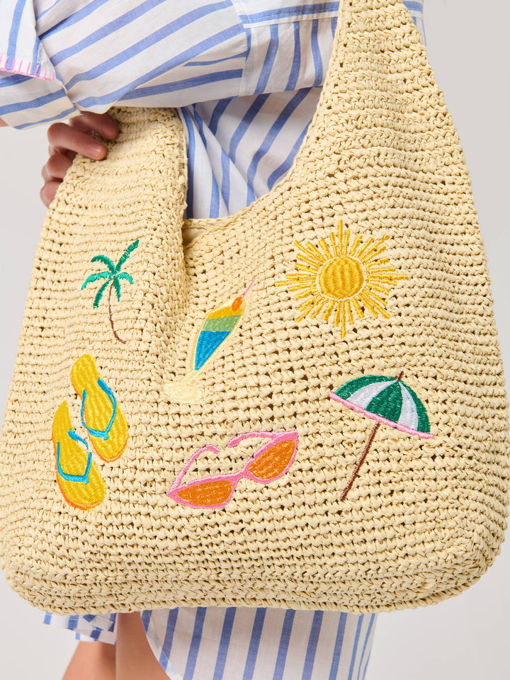 Cabana Icon Straw Tote Bag