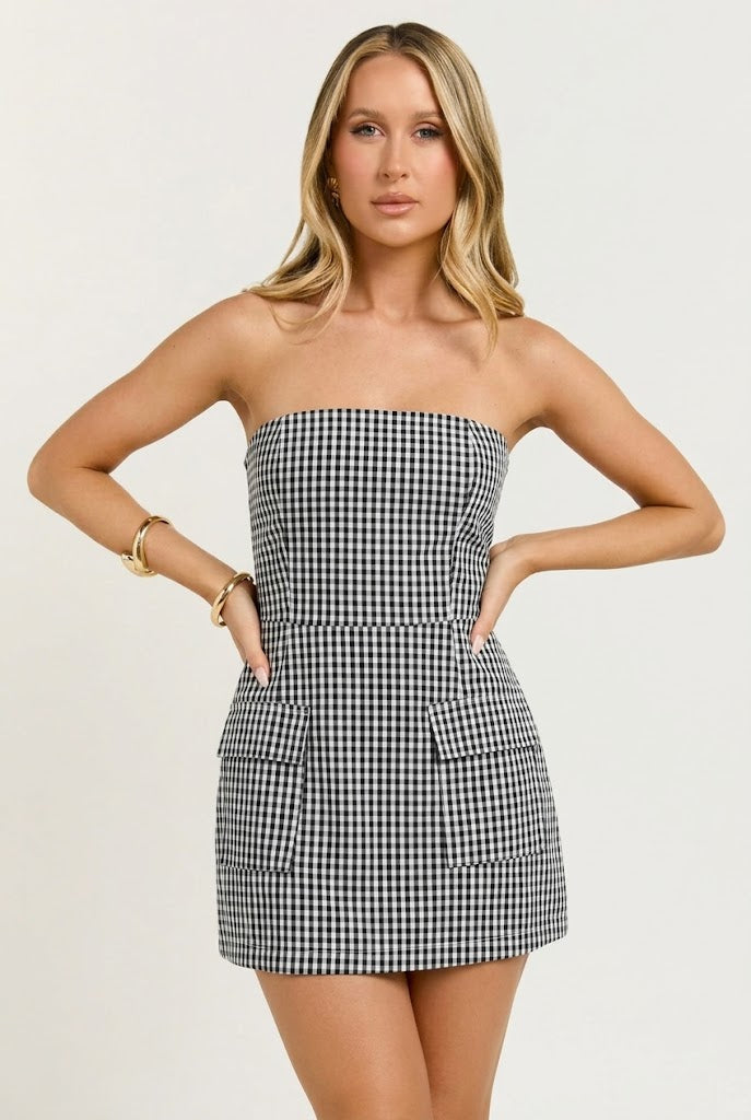 Trust Fund Brunch Pocket Mini Dress