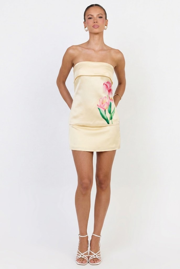 Seen in Capri Strapless Top