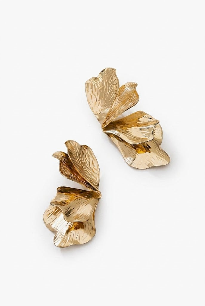 Draped Petal Earrings
