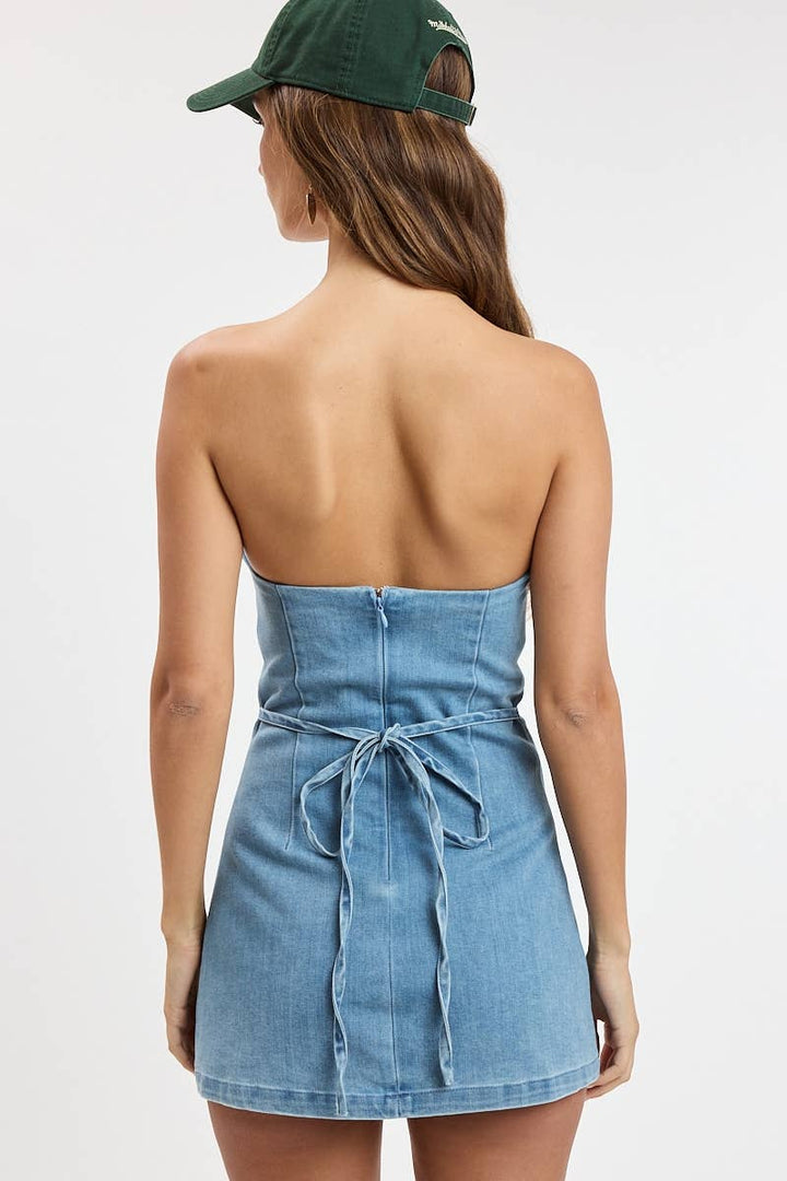 Malibu Morning Denim Mini Dress