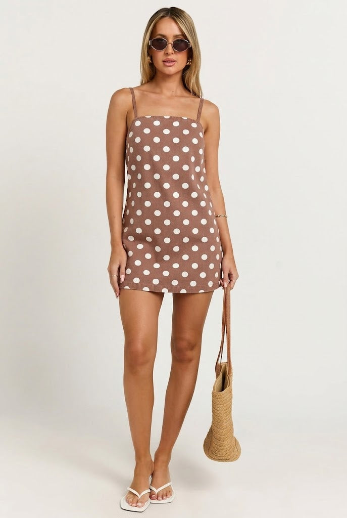 Café Spot Mini Dress