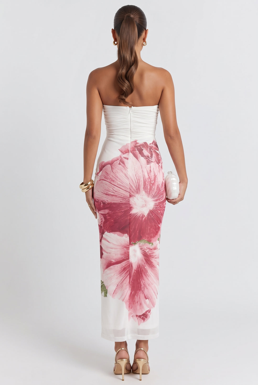 Lahita Hibiscus Midi Dress
