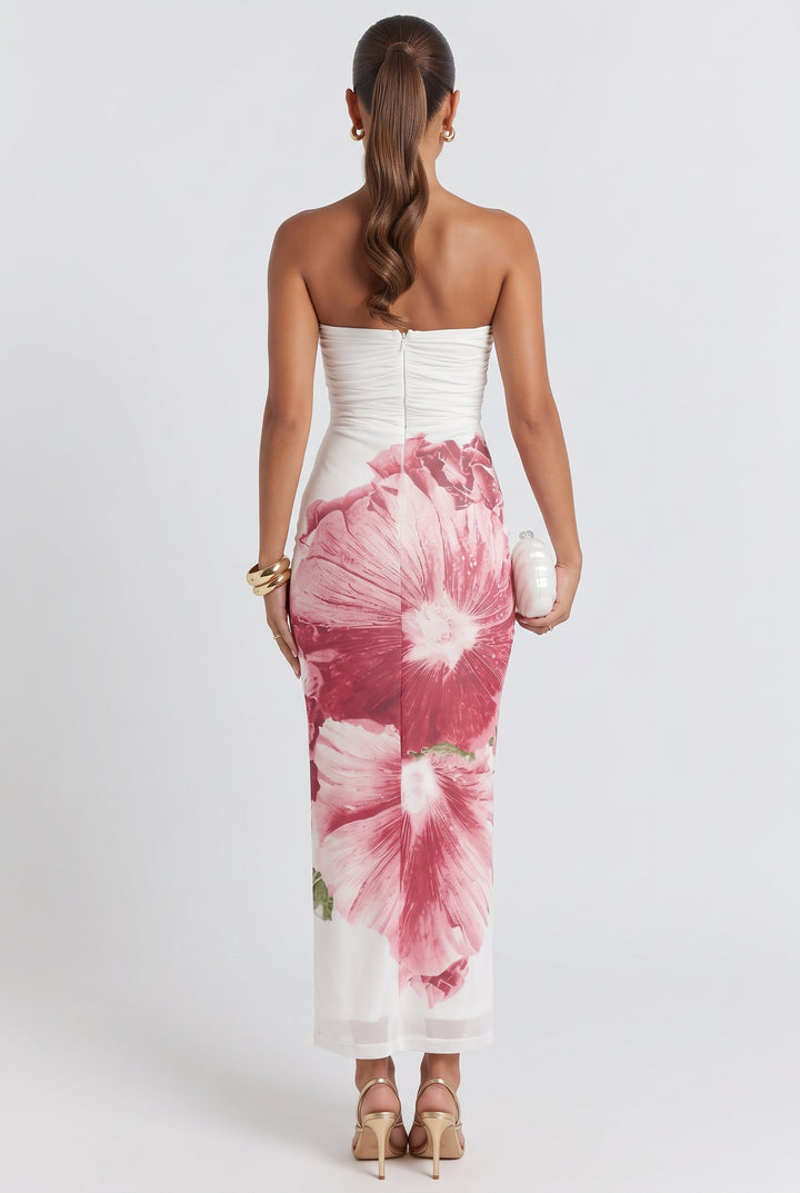 Lahita Hibiscus Midi Dress