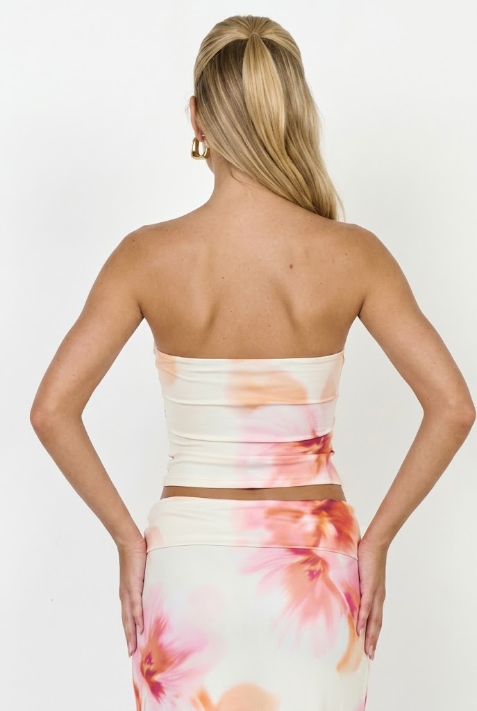 Anahi Floral Tube Top