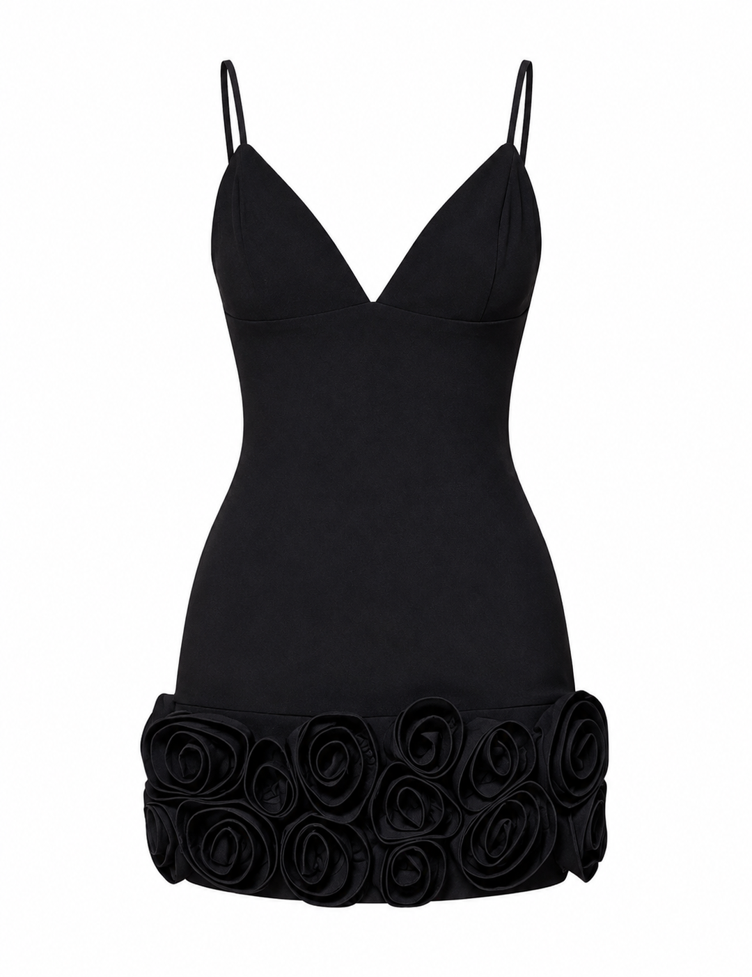 Sculpted in Roses Mini Dress