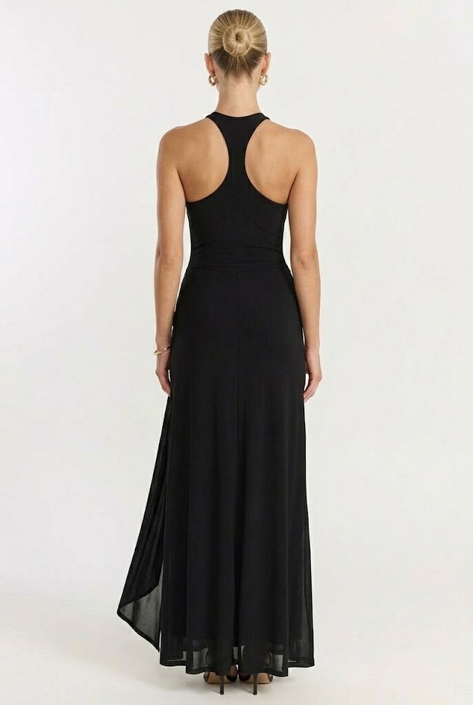 Hotel Bar Halter Maxi Dress