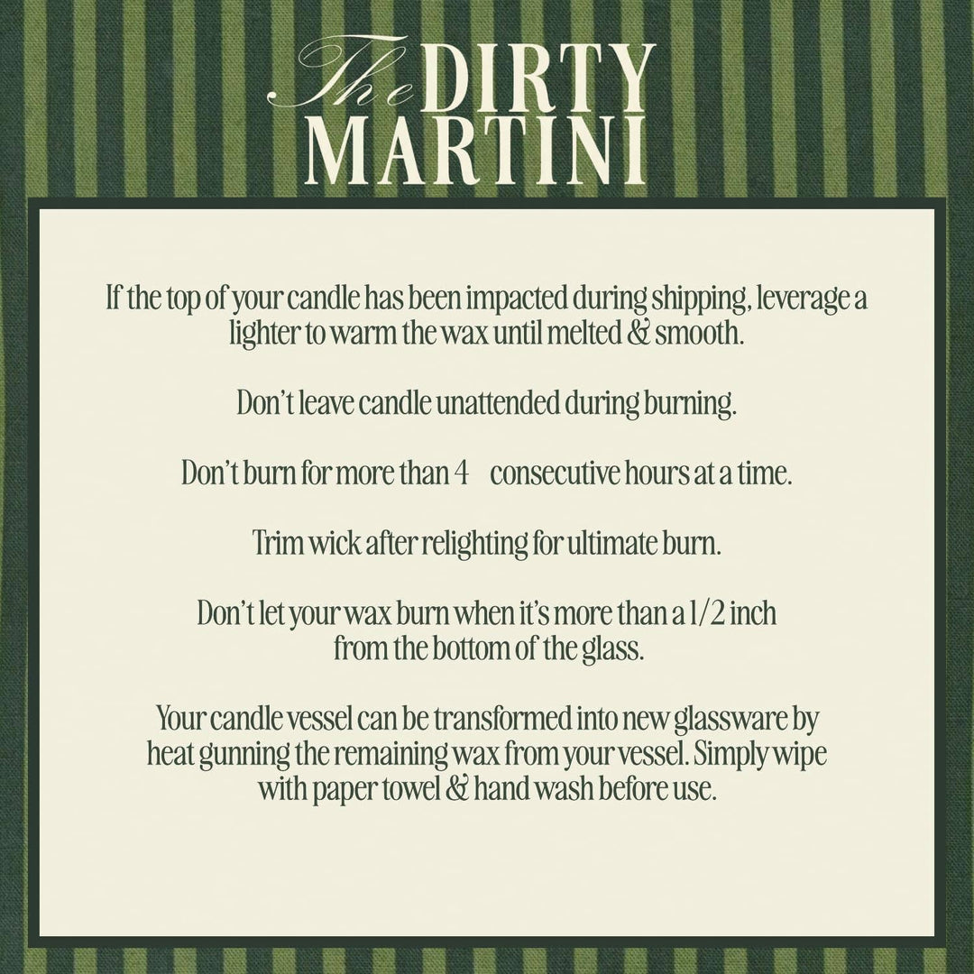 Dirty Martini Candle
