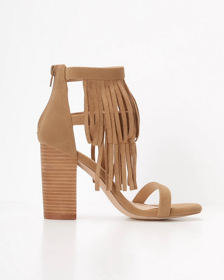 Camila Layered Fringe Heel – Lithologie - Main Image