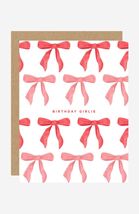 Birthday Girlie Bow Card