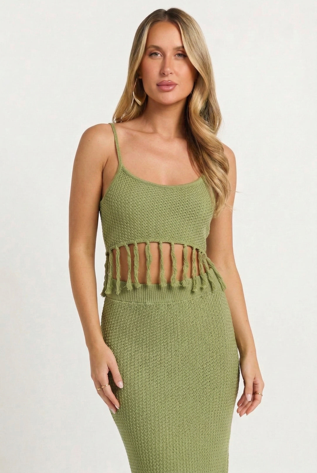 Catalina Island Tassel Crop Top