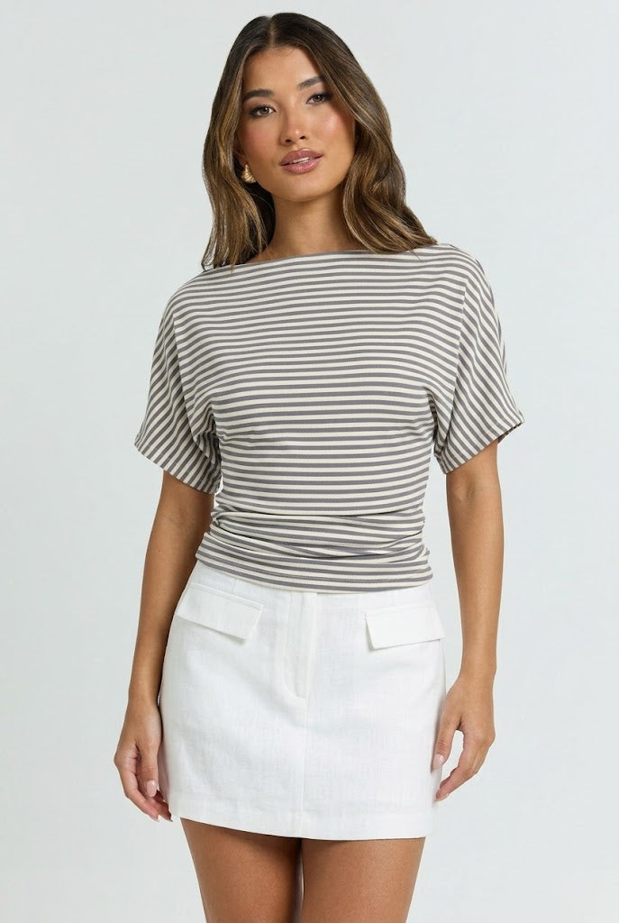 Coffee Run Stripe Tee