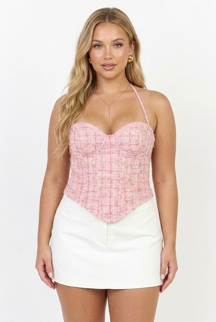 Pretty Privilege Tweed Top