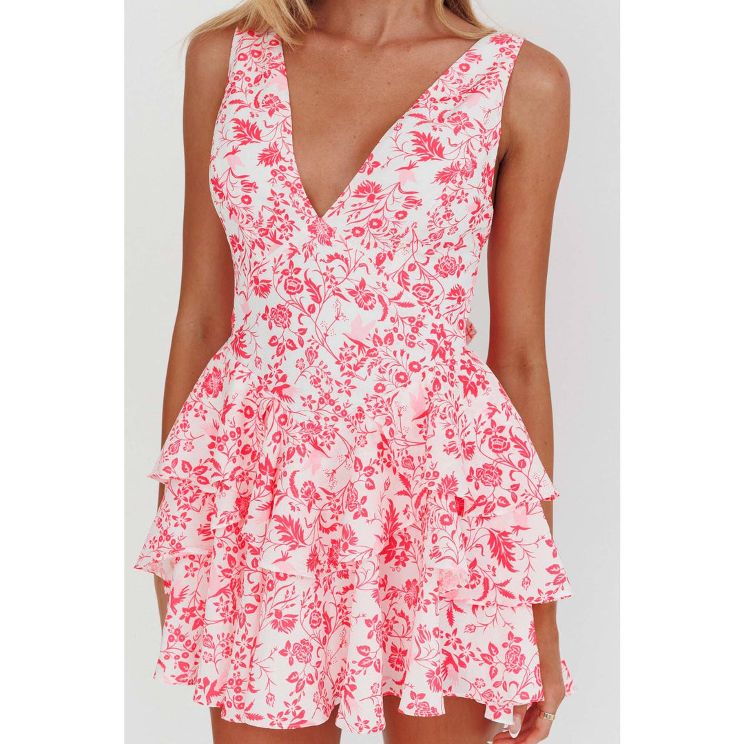 First Dates Tiered Mini Dress