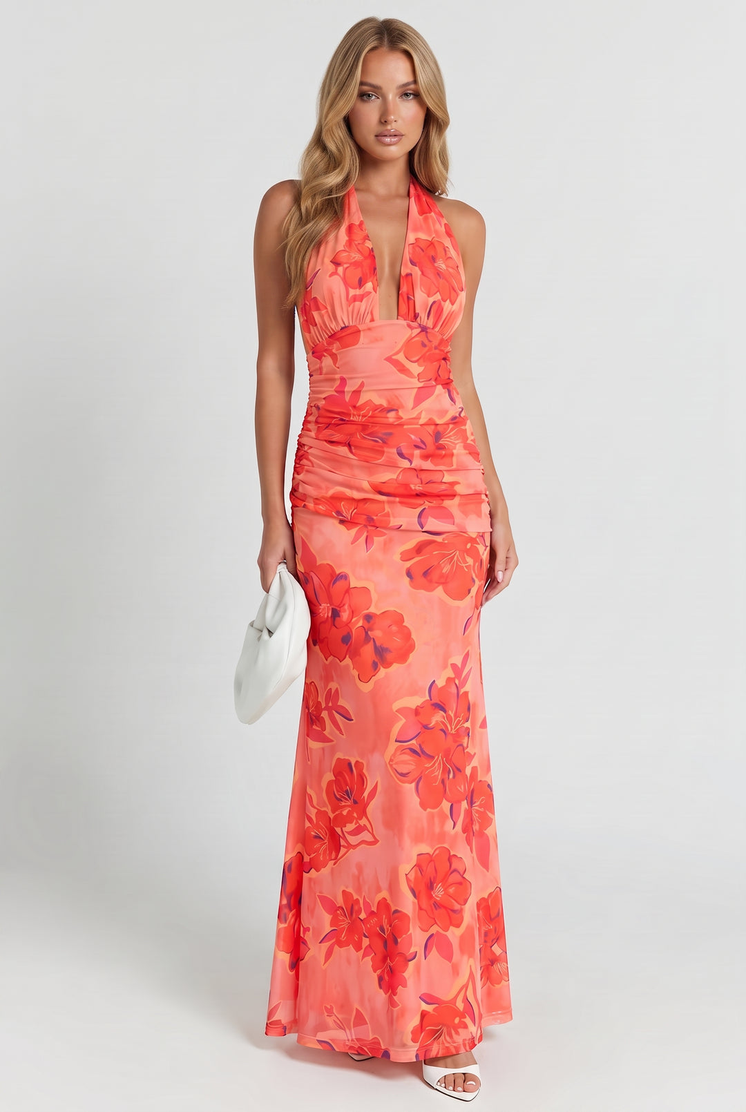 coral halter dress VENUS Tie | Halter%20Structured%20Ruffle%20Maxi%20Dress%20Coral%0D%0ADESIGN%3A%0D%0A%0D%0AColor%3A%20Coral%0D%0AHalterneck%0D%0ASleeveless%0D%0ABustier%20detail%0D%0ARuffle%20detail%0D%0AOpen%20back%20design%0D%0AStructured%20design%0D%0AHigh Coral AquaFlora Halter Neck Slip