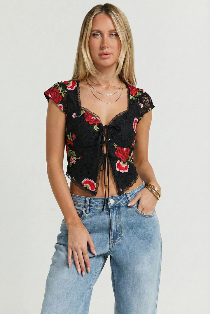 Courtyard Crush Floral Top