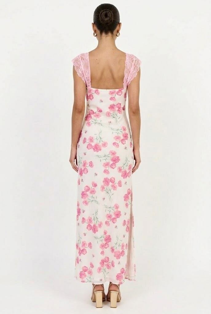 Garden Party Lace Floral Maxi Dress