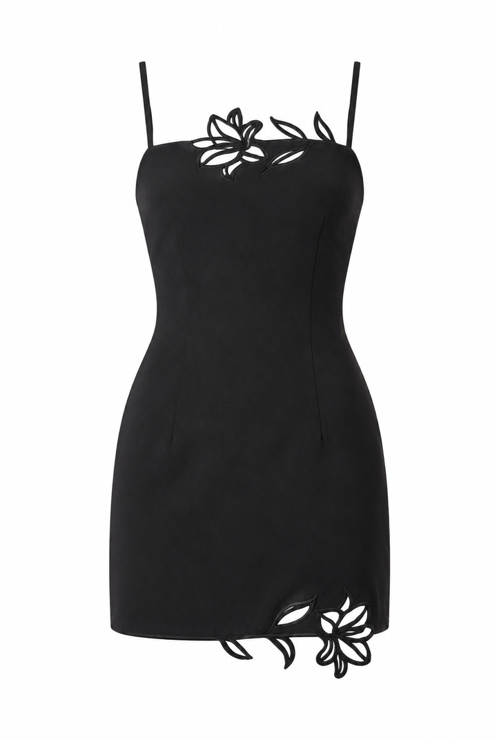 Antiparos Cutwork Mini Dress