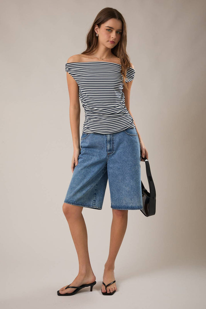 Out on the Pier Stripe Top